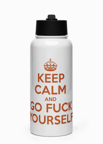 Steel White Water Bottle
