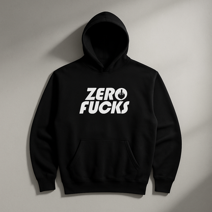 Zero Fucks Everyday Hoodie – White Stitch
